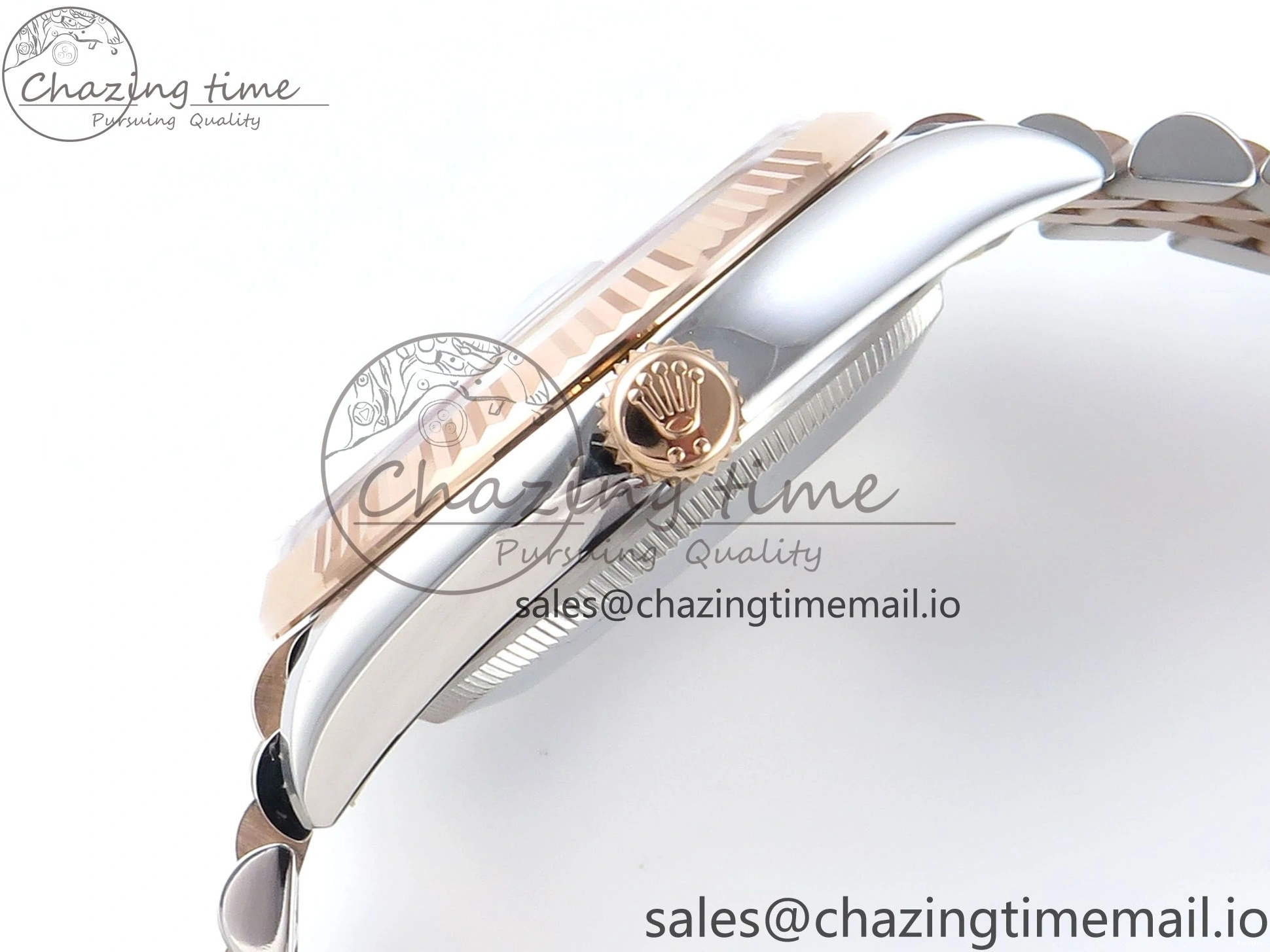 MiroTime 0225 DateJust 36 126231 EWEF Best Edition Gray Dial Stick Marker on SS RG Jubilee Bracelet A Seasonal 593